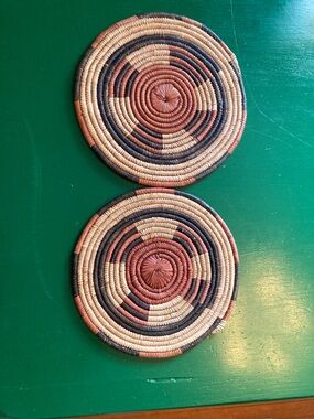 Woven mats hot plate trivet small